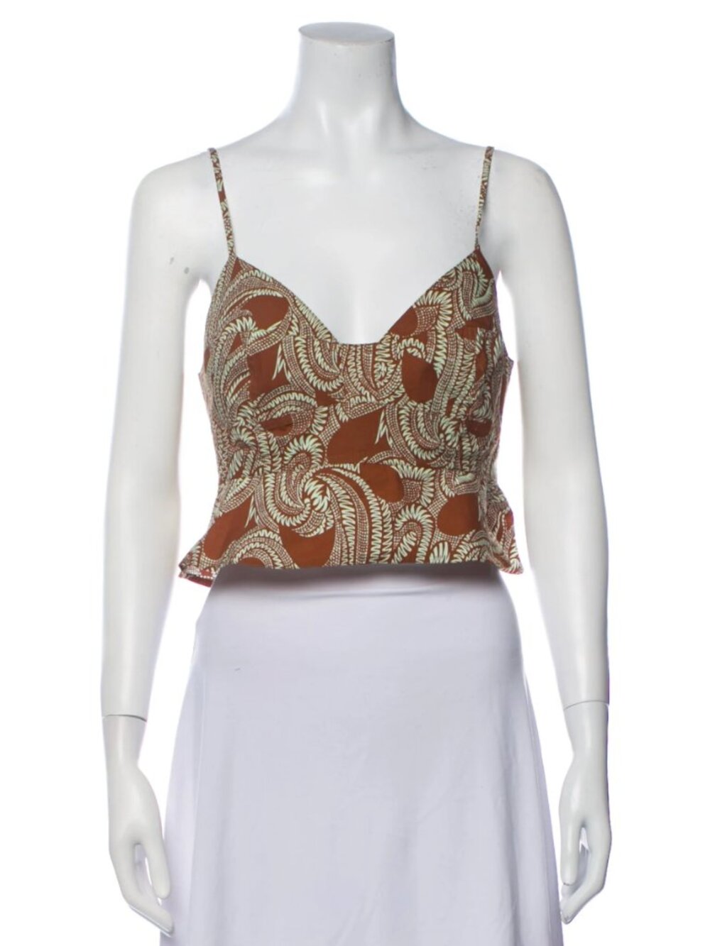 A.L.C. Structured Cotton Peplum Top